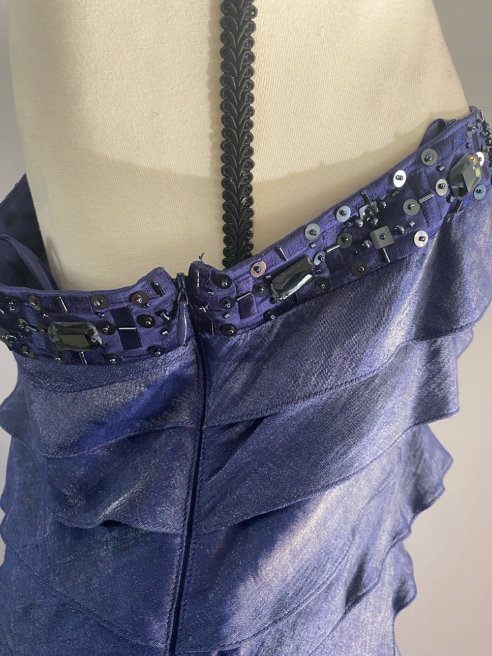 Adrianna Papell six 12 formal one shoulder dress - Picture 5 of 7
